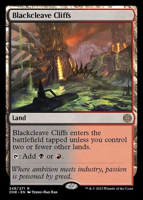 Blackcleave Cliffs ~ Phyrexia: All Will Be One [ NearMint ] [ Magic MTG ] - London Magic Traders Limited