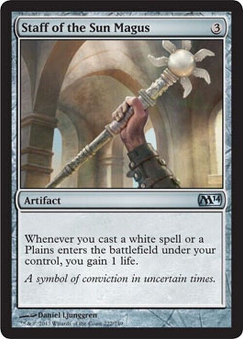 Staff of the Sun Magus ~ Magic 2014 [ Excellent ] [ Magic MTG ] - London Magic Traders Limited