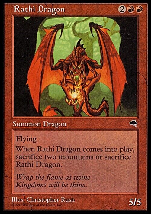 Rathi Dragon ~ Tempest [ Excellent ] [ Magic MTG ] - London Magic Traders Limited