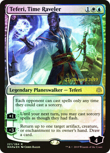 FOIL Teferi, Time Raveler ~ Prerelease War of the Spark [ NM ] [ Magic MTG ] - London Magic Traders Limited