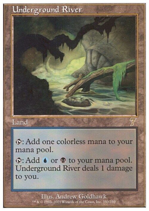 Underground River ~ Seventh Edition [ Excellent ] [ Magic MTG ] - London Magic Traders Limited