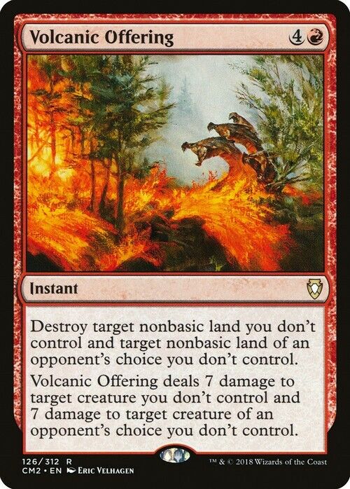 Volcanic Offering ~ Commander Anthology 2018 [ NearMint ] [ Magic MTG ] - London Magic Traders Limited