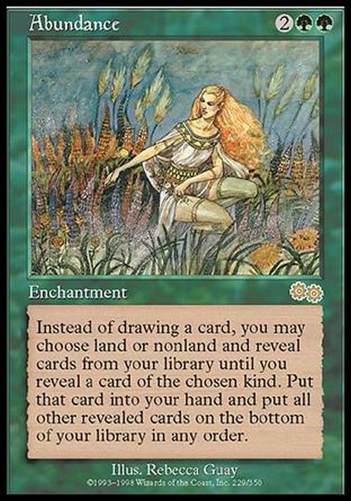 Abundance ~ Urza's Saga [ Excellent ] [ Magic MTG ] - London Magic Traders Limited