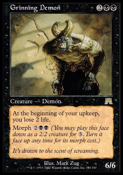 Grinning Demon ~ Onslaught [ Excellent ] [ Magic MTG ] - London Magic Traders Limited