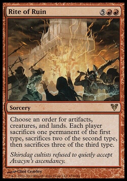 Rite of Ruin  ~ Avacyn Restored [ Excellent ] [ Magic MTG ] - London Magic Traders Limited