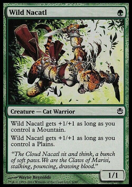 Wild Nacatl ~ Duel Decks [ Excellent ] [ Magic MTG ] - London Magic Traders Limited