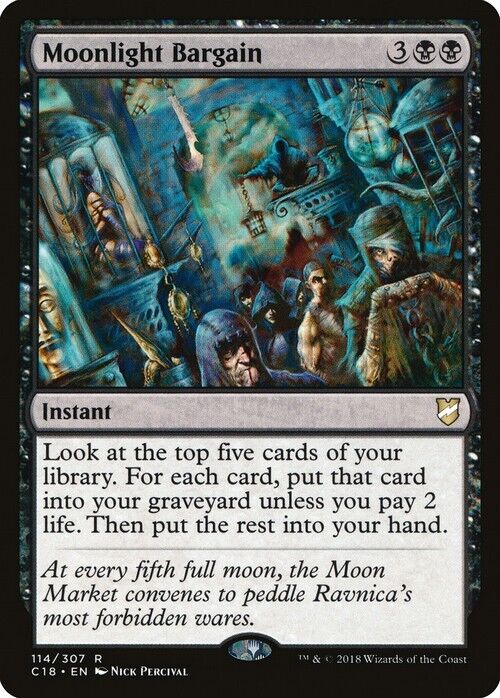 Moonlight Bargain ~ Commander 2018 [ Excellent ] [ Magic MTG ] - London Magic Traders Limited