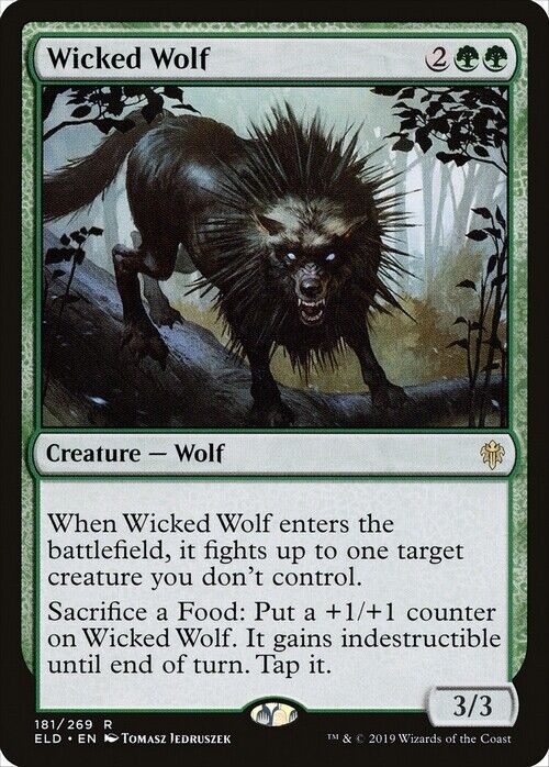 Wicked Wolf ~ Throne of Eldraine [ NearMint ] [ MTG ] - London Magic Traders Limited