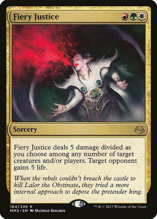 Fiery Justice ~ Modern Masters 2017 [ Excellent ] [ Magic MTG ] - London Magic Traders Limited