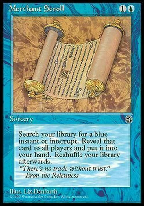 Merchant Scroll ~ Homelands [ EX ] [ Magic MTG ] - London Magic Traders Limited