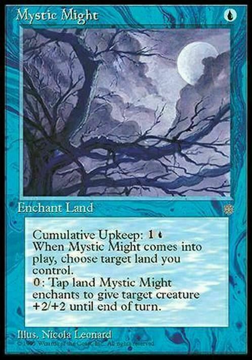 Mystic Might ~ Ice Age [ MODERATELY PLAYED ] [ Magic MTG ] - London Magic Traders Limited