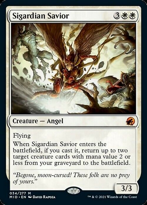 Sigardian Savior ~ Midnight Hunt [ NearMint ] [ Magic MTG ] - London Magic Traders Limited