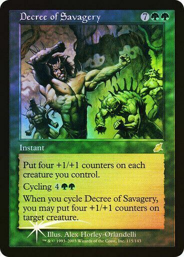 FOIL Decree of Savagery ~ Scourge [ MODERATELY PLAYED ] [ Magic MTG ]
