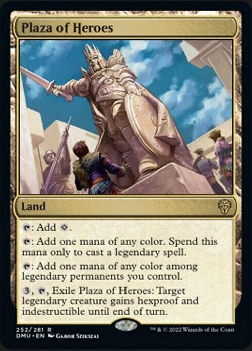 Plaza of Heroes ~ Dominaria United [ NearMint ] [ Magic MTG ] - London Magic Traders Limited