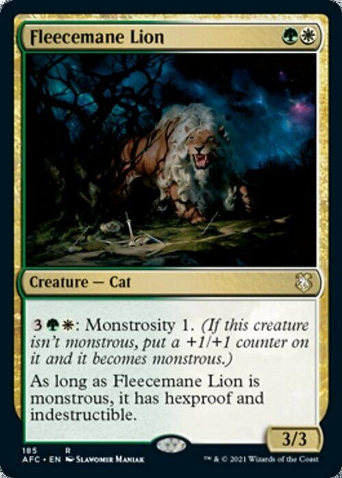 Fleecemane Lion ~ Commander: Adventures in the Forgotten Realms [ NM ] [ MTG ] - London Magic Traders Limited