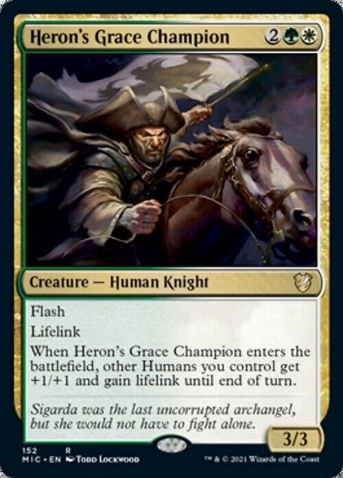 Heron's Grace Champion ~ Commander: Midnight Hunt [ NearMint ] - London Magic Traders Limited