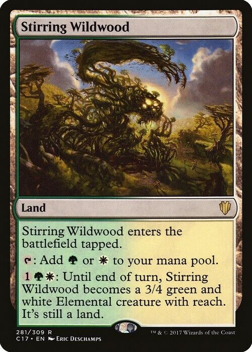 Stirring Wildwood ~ Commander 2017 [ Excellent ] [ Magic MTG ] - London Magic Traders Limited