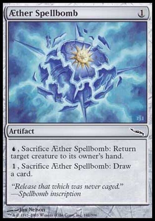 Aether Spellbomb ~ Mirrodin [ Excellent ] [ Magic MTG ] - London Magic Traders Limited