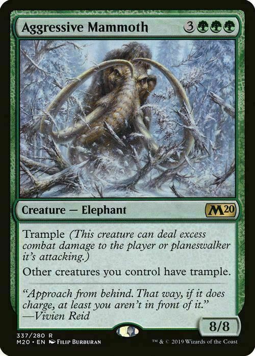 Aggressive Mammoth ~ Core 2020 [ Excellent ] [ Magic MTG ] - London Magic Traders Limited