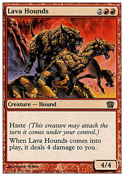 Lava Hounds ~ Eighth Edition [ Excellent ] [ Magic MTG ] - London Magic Traders Limited