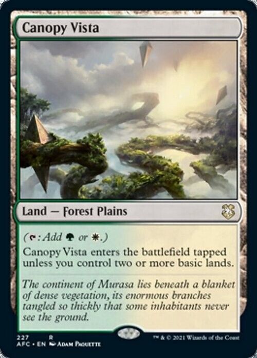 Canopy Vista ~ Commander: Adventures in the Forgotten Realms [ NM ] [ MTG ] - London Magic Traders Limited