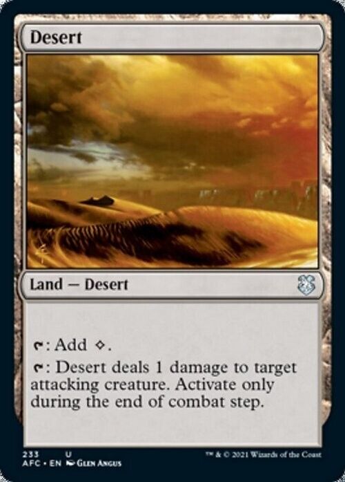 Desert ~ Commander: Adventures in the Forgotten Realms [ NM ] [ MTG ]