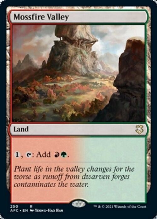 Mossfire Valley ~ Commander: Adventures in the Forgotten Realms [ NM ] [ MTG ] - London Magic Traders Limited