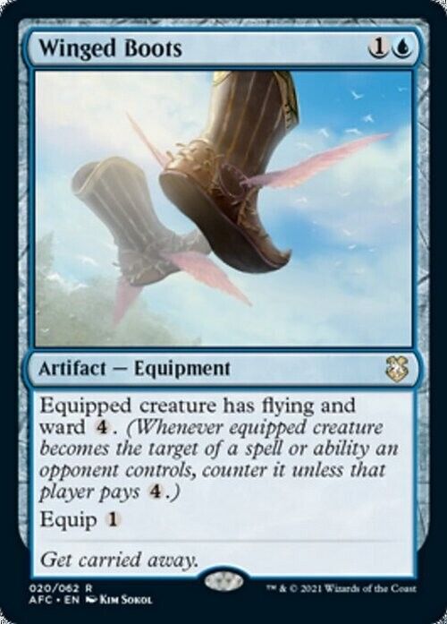 Winged Boots ~ Commander: Adventures in the Forgotten Realms [ NM ] [ MTG ]
