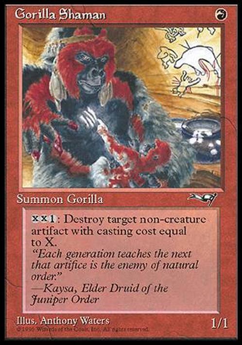 Gorilla Shaman ( Version 2 ) ~ Alliances [ Excellent ] [ Magic MTG ] - London Magic Traders Limited