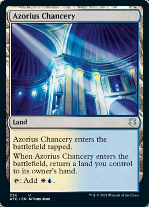 Azorius Chancery ~ Commander: Adventures in the Forgotten Realms [ NM ] [ MTG ] - London Magic Traders Limited