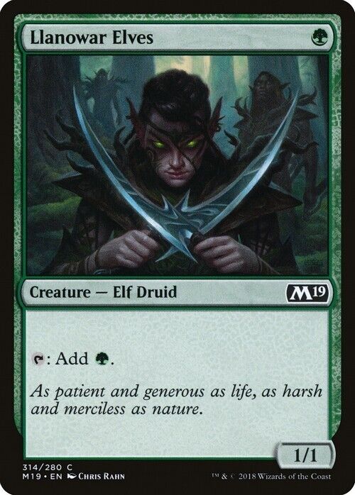 Llanowar Elves ~ Core 2019 [ Excellent ] [ Magic MTG ] - London Magic Traders Limited