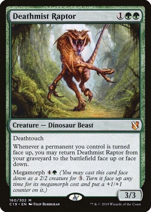 Deathmist Raptor ~ Commander 2019 [ Excellent ] [ Magic MTG ] - London Magic Traders Limited