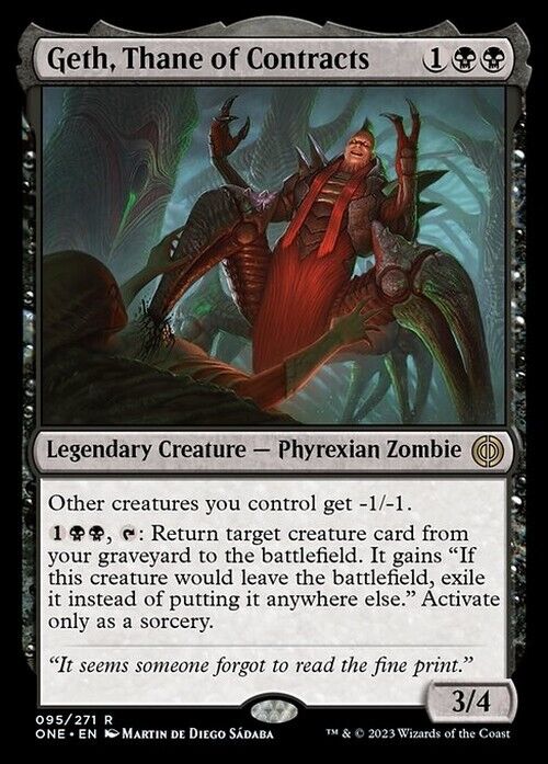 Geth, Thane of Contracts ~ Phyrexia: All Will Be One [ NearMint ] [ Magic MTG ] - London Magic Traders Limited