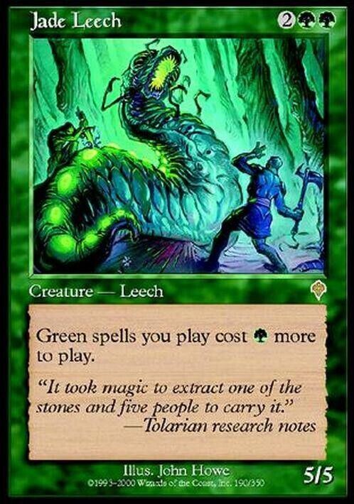 Jade Leech ~ Invasion [ MODERATELY PLAYED ] [ Magic MTG ] - London Magic Traders Limited