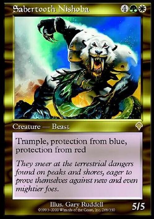 Sabertooth Nishoba ~ Invasion [ Excellent ] [ Magic MTG ] - London Magic Traders Limited