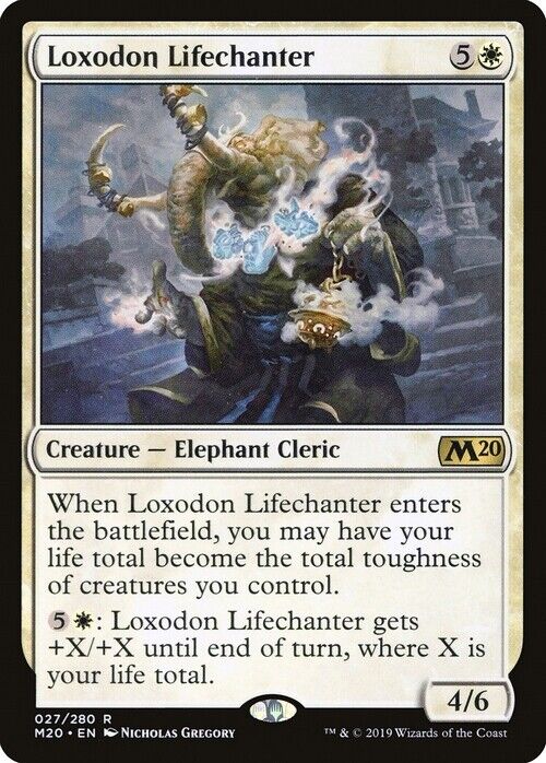 Loxodon Lifechanter ~ Core 2020 [ Excellent ] [ Magic MTG ] - London Magic Traders Limited