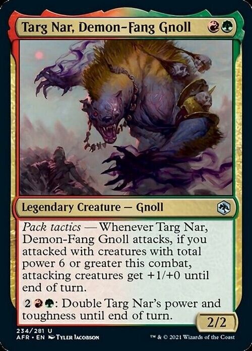 Targ Nar, Demon-Fang Gnoll ~ Adventures in the Forgotten Realms [ NM ] [ MTG ] - London Magic Traders Limited
