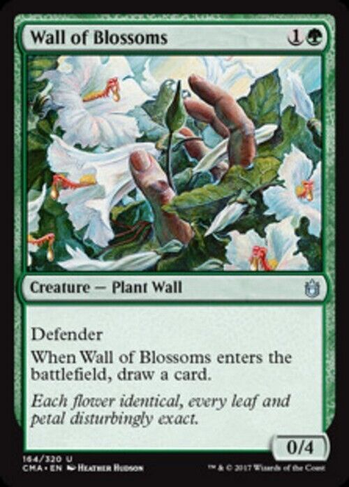 Wall of Blossoms ~ Commander Anthology [ Excellent ] [ Magic MTG ] - London Magic Traders Limited