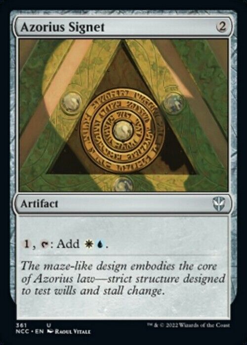 Azorius Signet ~ Commander: Streets of New Capenna [ NearMint ] [ MTG ] - London Magic Traders Limited