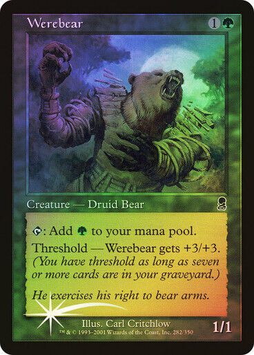 FOIL Werebear~ Odyssey [ MODERATELY PLAYED ] [ Magic MTG ] - London Magic Traders Limited
