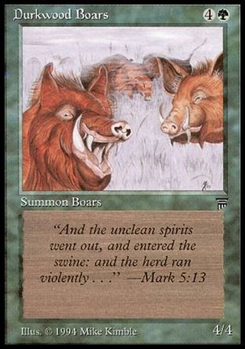 Durkwood Boars ~ Legends [ Excellent ] [ Magic MTG ] - London Magic Traders Limited