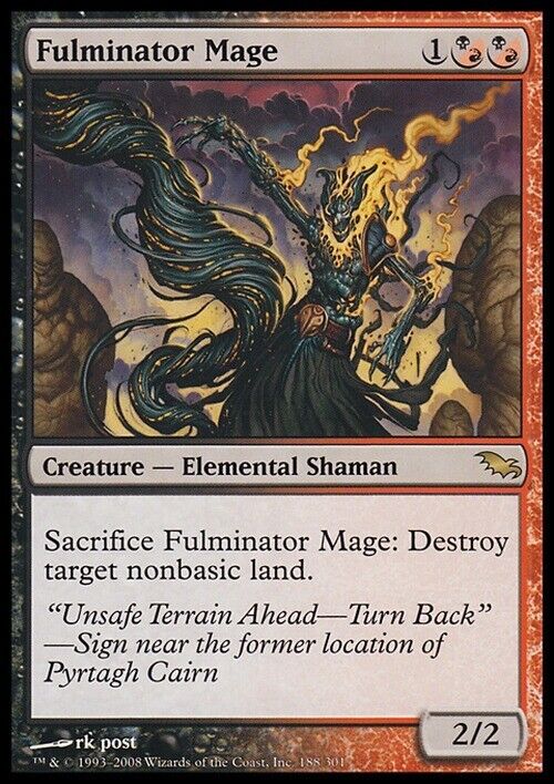 Fulminator Mage ~ Shadowmoor [ Excellent ] [ Magic MTG ] - London Magic Traders Limited