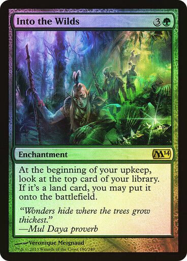 FOIL Into the Wilds ~ Magic 2014 [ Excellent ] [ Magic MTG ] - London Magic Traders Limited