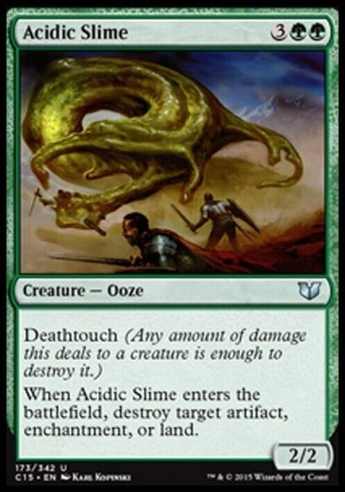 Acidic Slime ~ Commander 2015 [ Excellent ] [ Magic MTG ] - London Magic Traders Limited