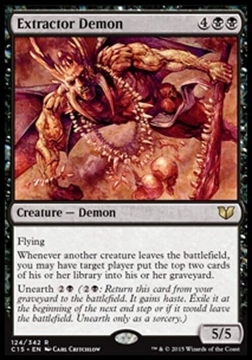 Extractor Demon ~ Commander 2015 [ Excellent ] [ Magic MTG ] - London Magic Traders Limited