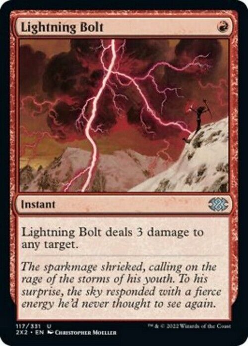 Lightning Bolt ~ Double Masters 2022 [ NearMint ] [ Magic MTG ] - London Magic Traders Limited