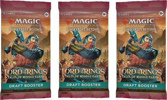 3 x DRAFT Booster Pack ~ The Lord of the Rings ~ Magic MTG Sealed - London Magic Traders Limited
