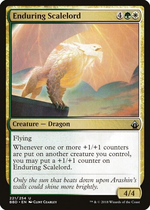 Enduring Scalelord ~ Battlebond [ Excellent ] [ Magic MTG ] - London Magic Traders Limited