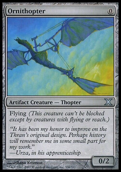 Ornithopter ~ Tenth Edition [ Excellent ] [ Magic MTG ] - London Magic Traders Limited