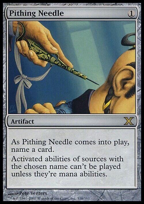 Pithing Needle ~ Tenth Edition [ Excellent ] [ Magic MTG ] - London Magic Traders Limited